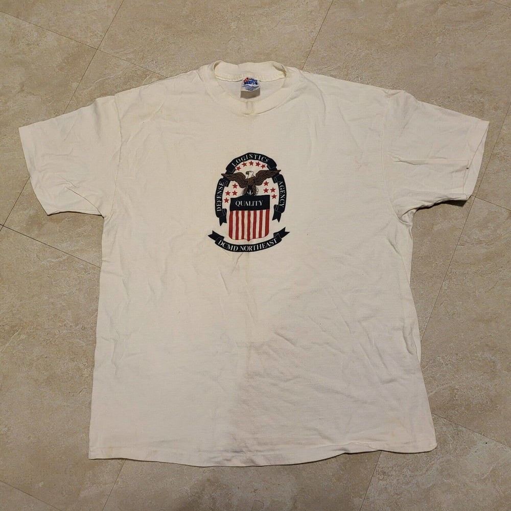 Vintage 90s Logistics Defense Agency USA Single Stitch T Shirt Mens Size XL